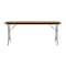 Correll CF Melamine Folding Tables 24x96  Medium Oak CF2496M-06 - alternate 2